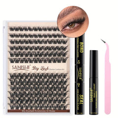 144pcs Lash Clusters DIY Extension Kit with Lash Bond and Remover