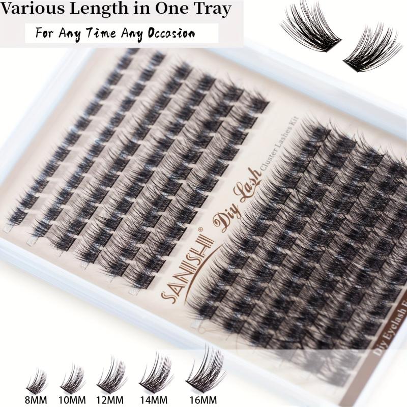 144pcs Lash Clusters DIY Extension Kit with Lash Bond and Remover