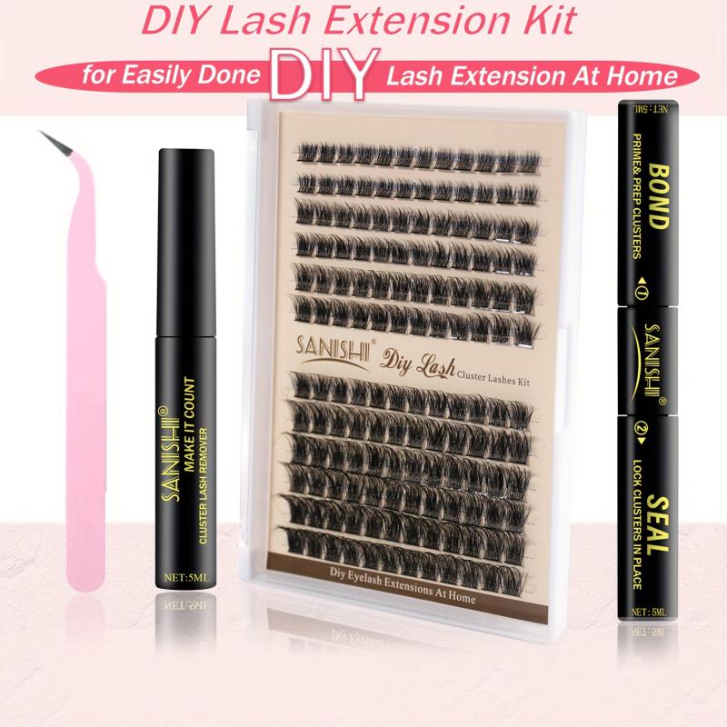 144pcs Lash Clusters DIY Extension Kit with Lash Bond and Remover
