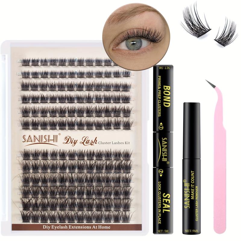 144pcs Lash Clusters DIY Extension Kit with Lash Bond and Remover