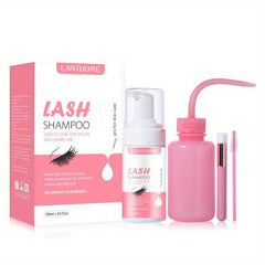 Lash Cleaning Kit 100ml Lash Shampoo & Mascara Wand & Rinse Bottle