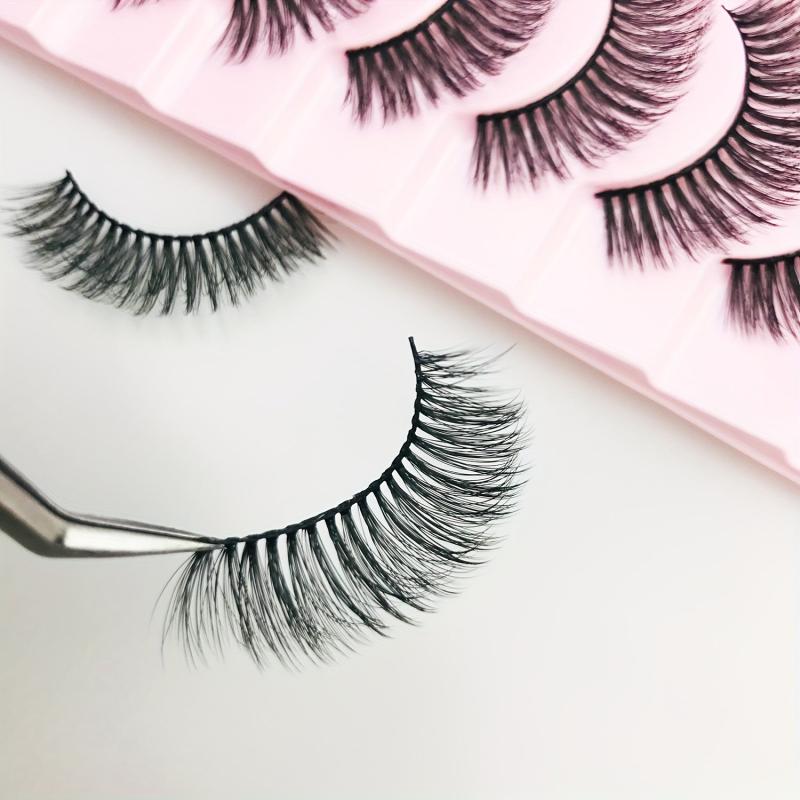 Faux Mink Eyelashes Natural Fluffy False Lashes Curling Volume