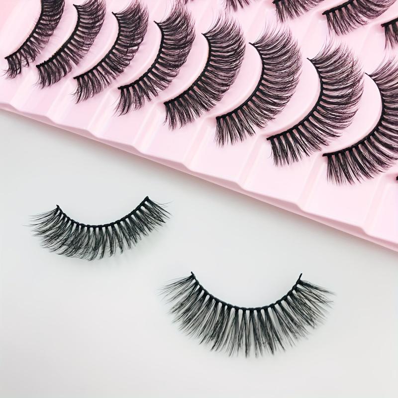 Faux Mink Eyelashes Natural Fluffy False Lashes Curling Volume
