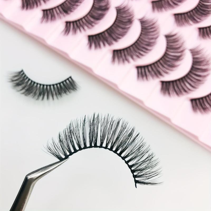 Faux Mink Eyelashes Natural Fluffy False Lashes Curling Volume