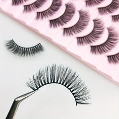 Faux Mink Eyelashes Natural Fluffy False Lashes Curling Volume
