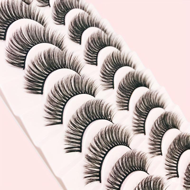 Faux Mink Eyelashes Natural Fluffy False Lashes Curling Volume