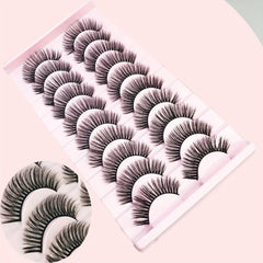 Faux Mink Eyelashes Natural Fluffy False Lashes Curling Volume