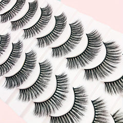 Faux Mink Eyelashes Natural Fluffy False Lashes Curling Volume