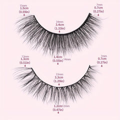 20 Pairs False Eyelashes Natural Thick Wispy Lashes Daily Dating Makeup