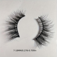 Faux Mink Hair False Eyelashes Fluffy DD Curl 10 Pairs A023