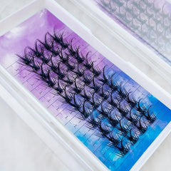 DIY Eyelashes Extension Kit Clusters with Lash Bond and Seal Mascara