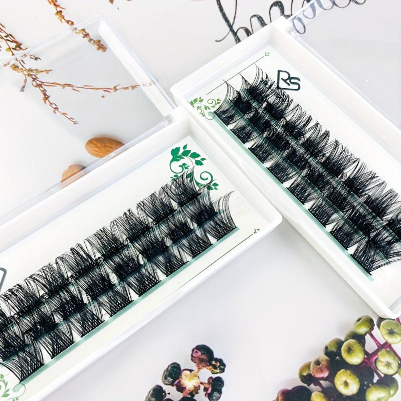 DIY Eyelashes Extension Kit Clusters with Lash Bond and Seal Mascara