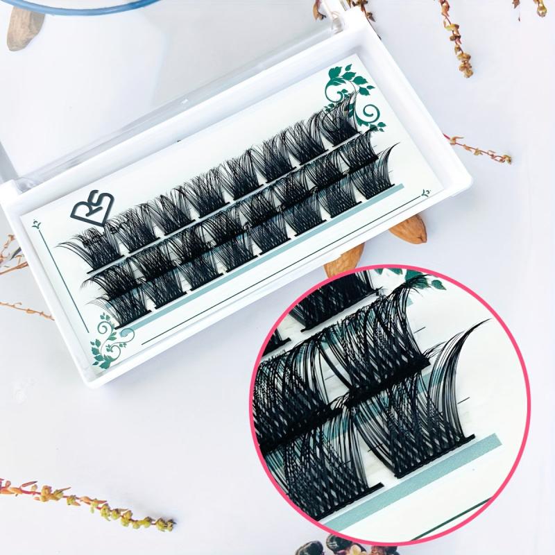 DIY Eyelashes Extension Kit Clusters with Lash Bond and Seal Mascara