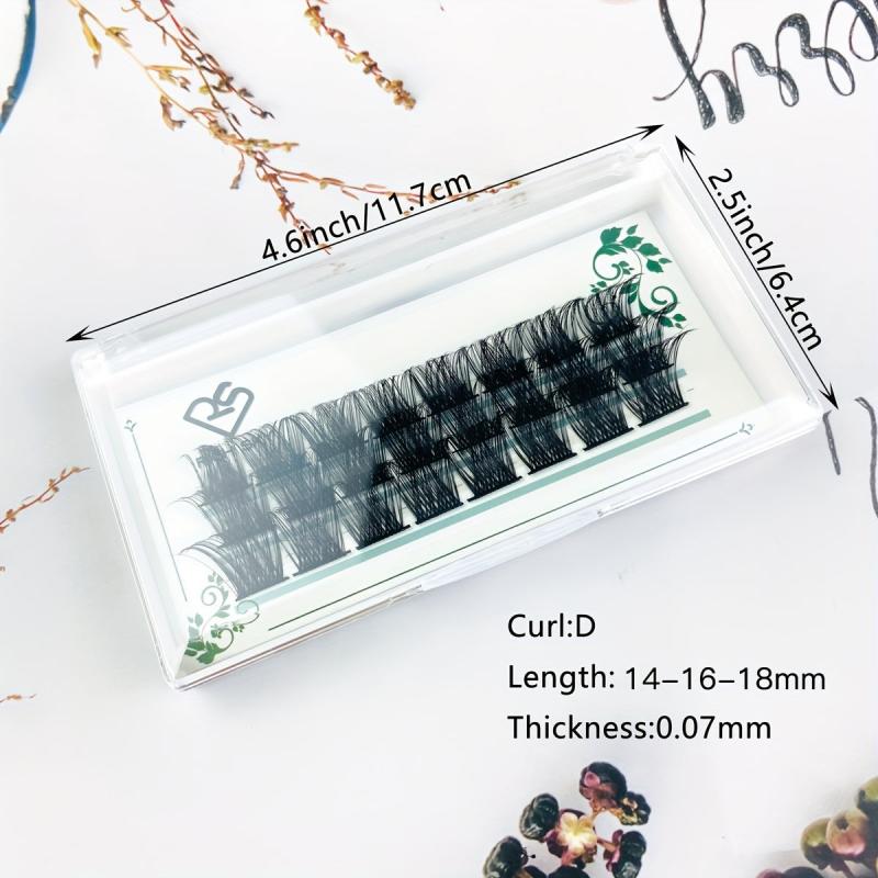DIY Eyelashes Extension Kit Clusters with Lash Bond and Seal Mascara