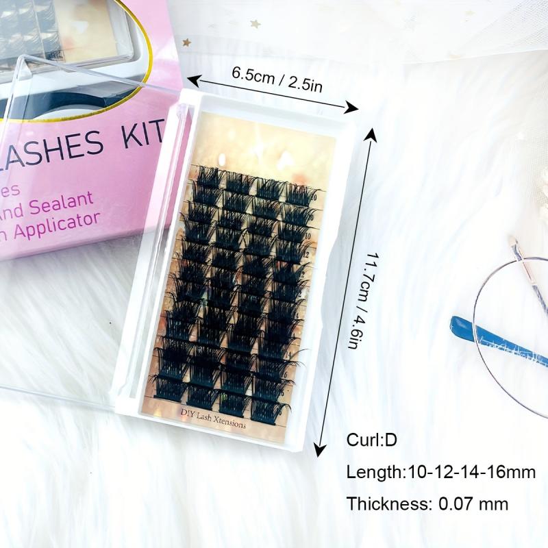 DIY Lash Extension Kit with Strong Bond, Seal, Applicator