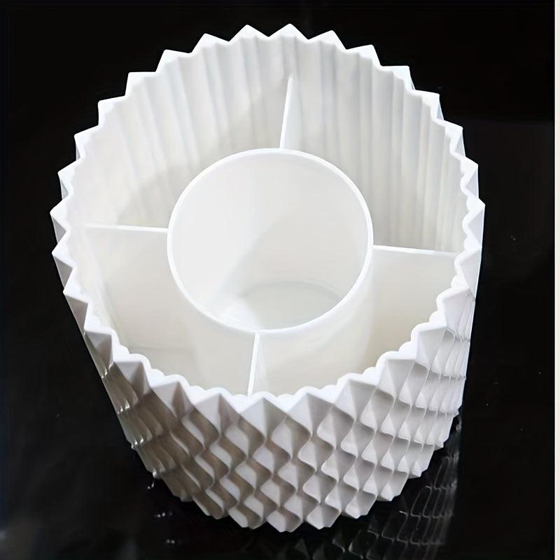 Rotatable Makeup Brush Organizer Lipstick Storage Cup