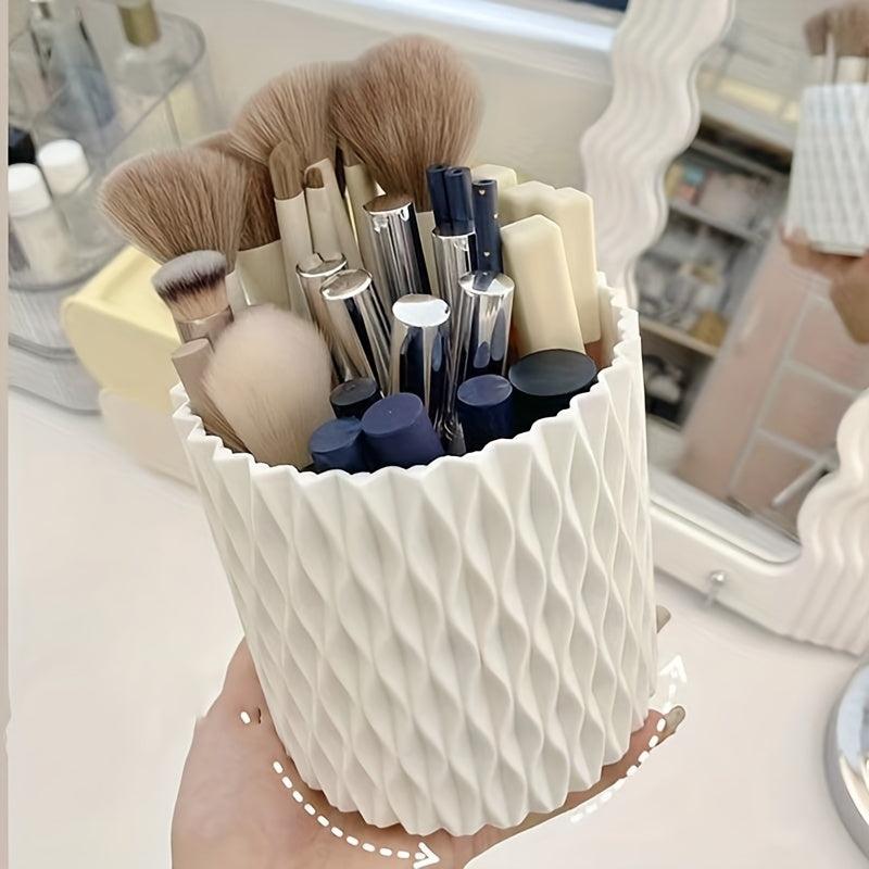 Rotatable Makeup Brush Organizer Lipstick Storage Cup