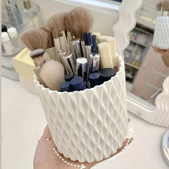 Rotatable Makeup Brush Organizer Lipstick Storage Cup