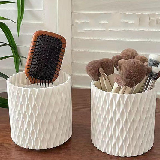 Rotatable Makeup Brush Organizer Lipstick Storage Cup