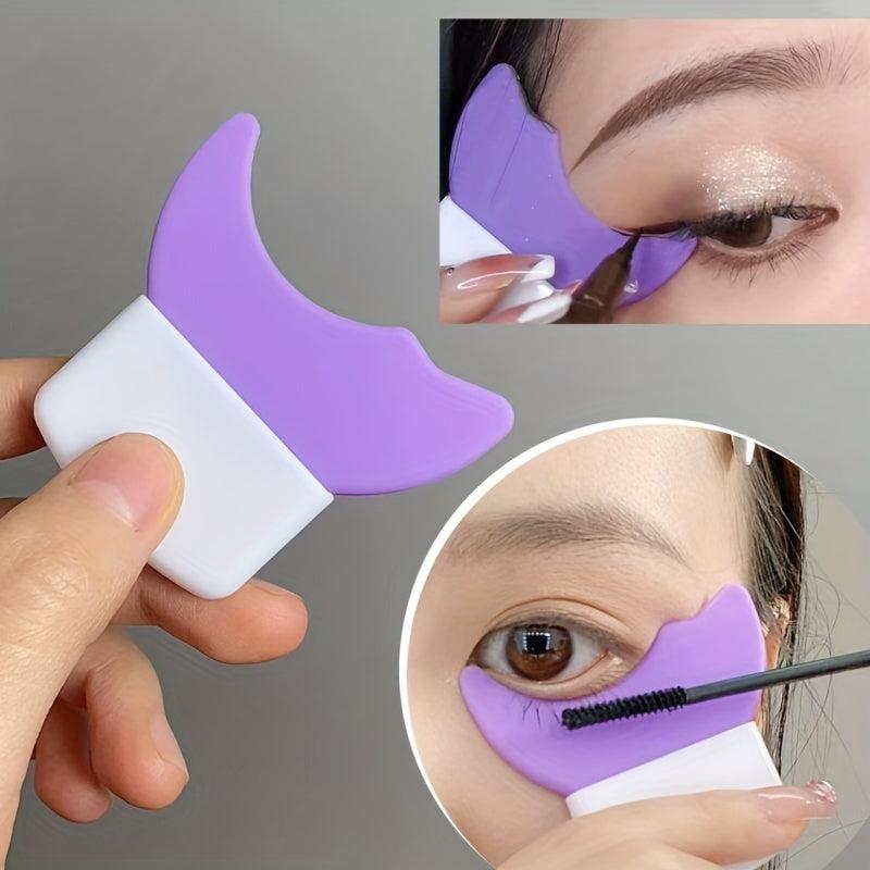 2Pcs Silicone Eyeliner Stencils Reusable Mascara Shield Guard