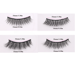 Magnetic Eyelashes & Eyeliner 3 Pairs Kit