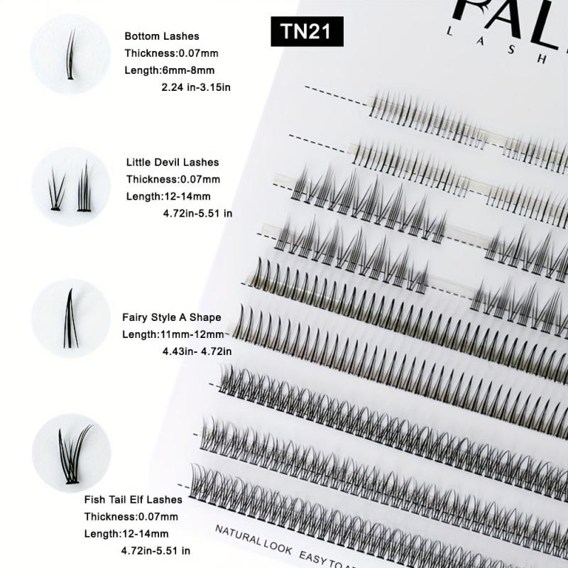 Curling Wispy Lash Kit Natural Look Long Thick Volume Lashes
