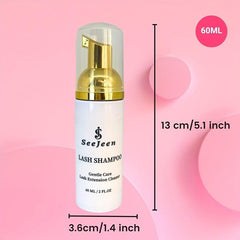 Eyelash Extension Shampoo 60ml Foaming Cleanser