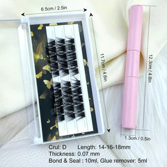 DIY Eyelash Extensions Kit 14 16 18mm Easy Applying