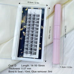 DIY Eyelash Extensions Kit 14 16 18mm Easy Applying