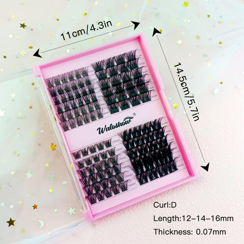 DIY Clusters Extension Kit D Curling 0.07 14mm with Lash Bond and Seal