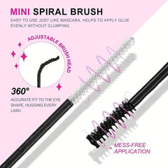 Waterproof Eyelash Bond for DIY Lash Clusters Hold 48-72 Hours