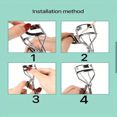 Eyelash Curler Refill Pads Silicone Rubber Replacement Pads with Storage Box