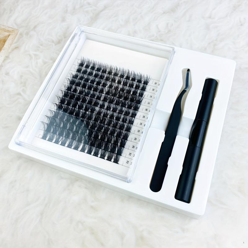 144 Pcs Eyelashes Extension Kit Cluster Lash Glue Remover