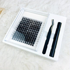 144 Pcs Eyelashes Extension Kit Cluster Lash Glue Remover