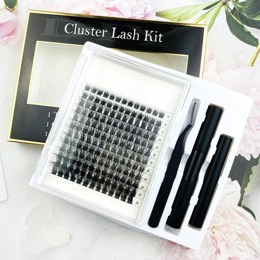 144 Pcs Eyelashes Extension Kit Cluster Lash Glue Remover