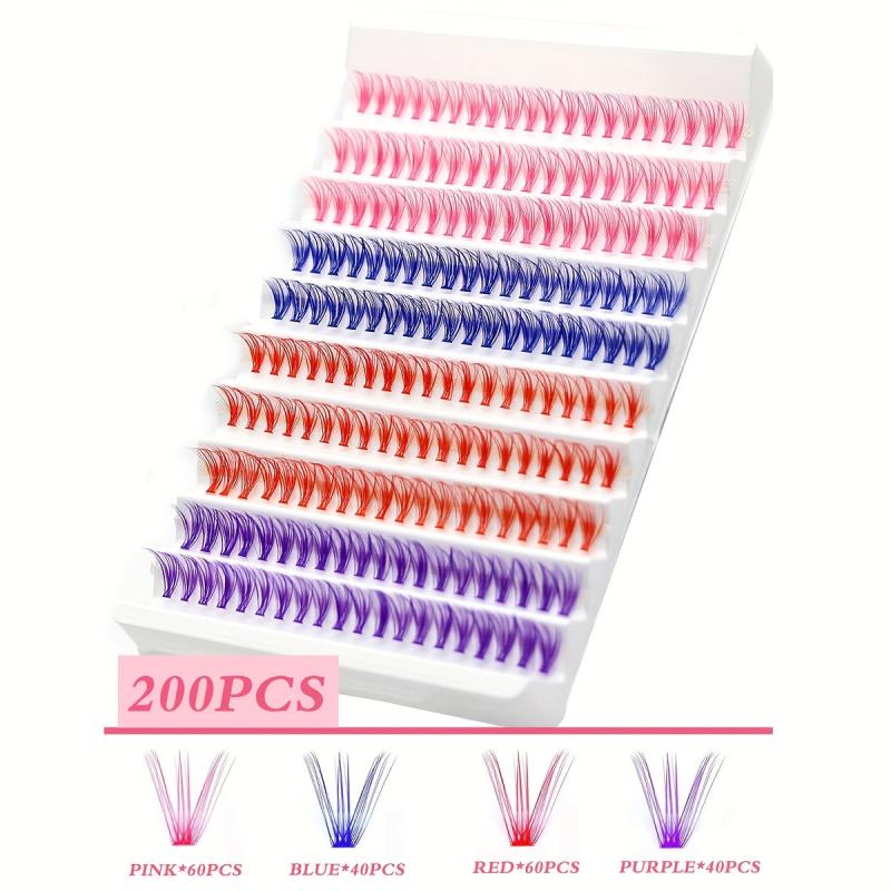 Halloween Colored Lash Extension Kit 200 Pcs