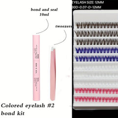 Halloween Colored Lash Extension Kit 200 Pcs