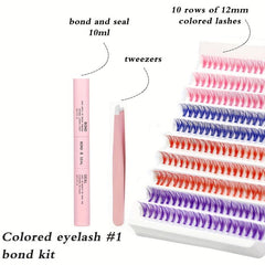 Halloween Colored Lash Extension Kit 200 Pcs