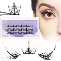 DIY Eyelash Cluster Extension Kit Mixed Faux Mink D Curling Eyelashes