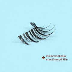 5 Pairs Spiky Crisscross Style Wispy Lashes Cosplay False Eyelashes
