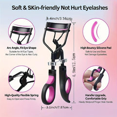 Professional Eyelash Curler Kit with 10 Extra Pads