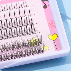 6 Rows Mixed Style DIY Lash Extension At Home Fishtail & A Shape