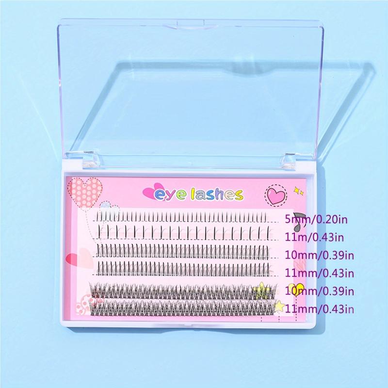 6 Rows Mixed Style DIY Lash Extension At Home Fishtail & A Shape