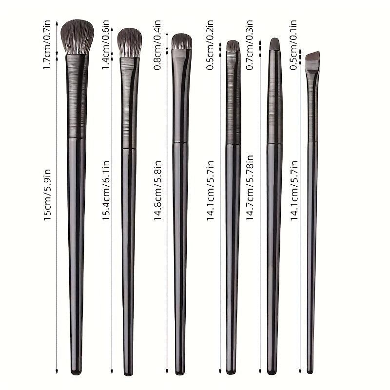 6pcs Eyeshadow Brush Set with Highlighter and Blending Brushes