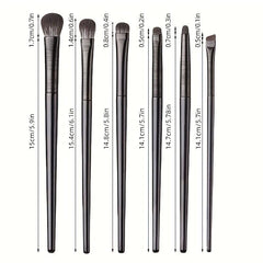 6pcs Eyeshadow Brush Set with Highlighter and Blending Brushes