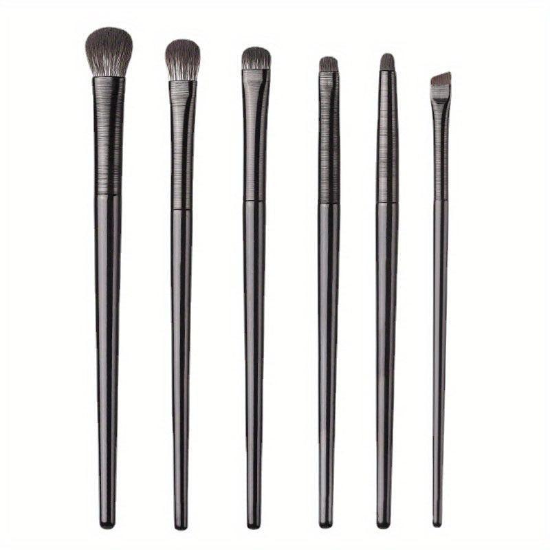 6pcs Eyeshadow Brush Set with Highlighter and Blending Brushes