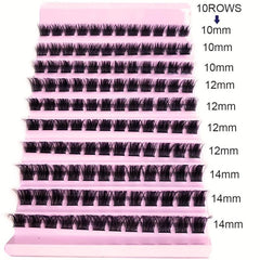 120 Clusters Individual Lashes D Curling Eyelashes Extention 10-14mm