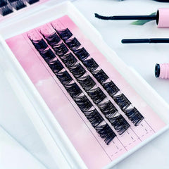 DIY Clusters Lashes Extension Kit D Curling 0.07 14-18mm Lashes