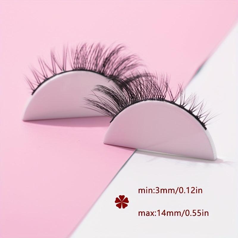 7 Pairs 5D Curly Cat Eyes False Eyelashes 14mm