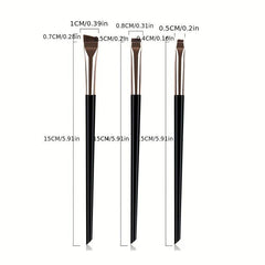 Soft Makeup Brush Eyebrow Brush Liquid Eyeliner Brush Angle Flat Head